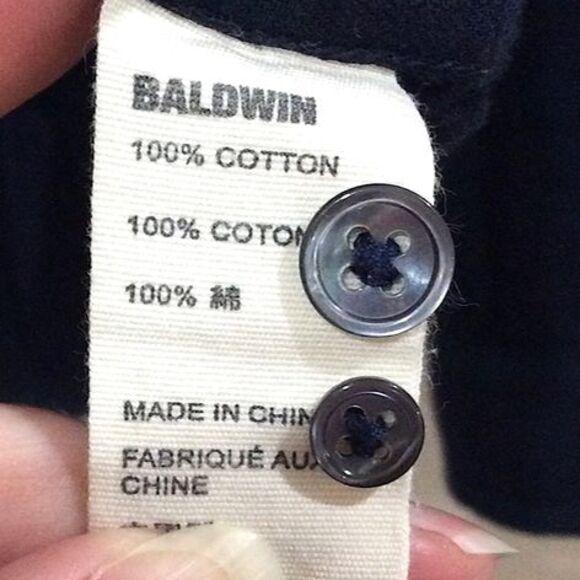 Baldwin Plaid Long Sleeve Shirt Men’s Sz Small The William Button Front - Picture 3 of 4